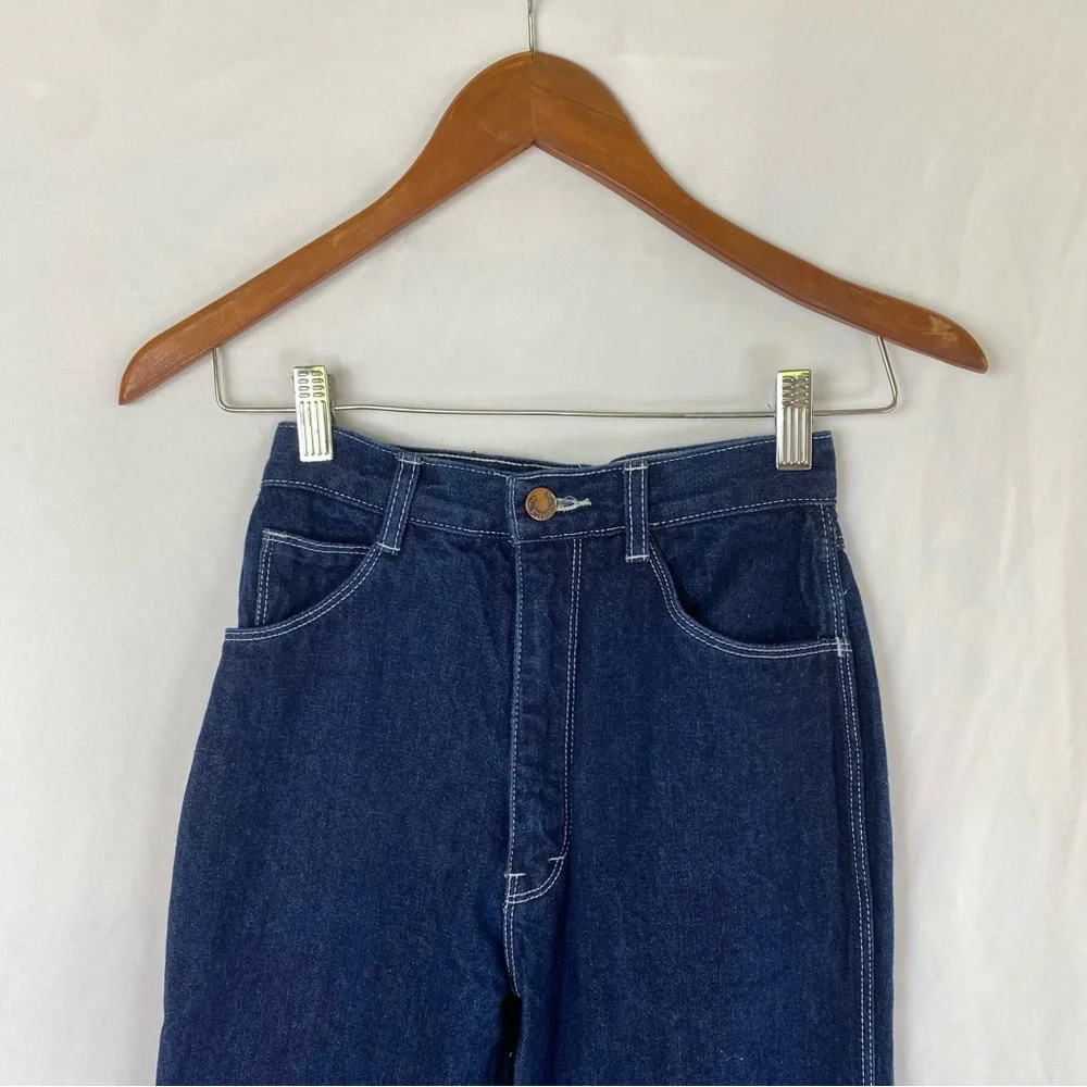 FOXTAILS Junior Vintage Denim Dark Wash Jeans Straight Leg High Rise Size‎ 3